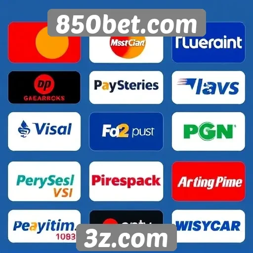 Opções de pagamento no site 850bet.com